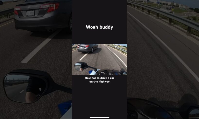 RECKLESS DRIVER ALMOST KILLS BIKER DUE TO TEXTING AND DRIVING #bike #motorcycle #fake #gsxr1000