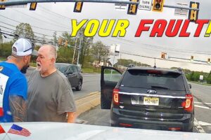 Side-Swipe Crash 💥 Triggers Wild Road Rage Showdown on Camera