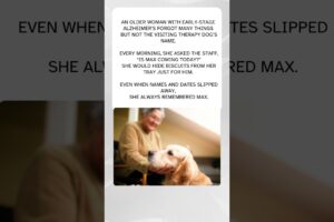 This Therapy Dog Visits Her Every Day 🐶❤️  #wholesome #animalrescue #animals #dog #goldenretriever