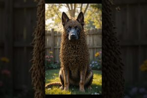 Touching story of dog injured by millions of bees and rescued #animals #rescue #dog #germanshepherd