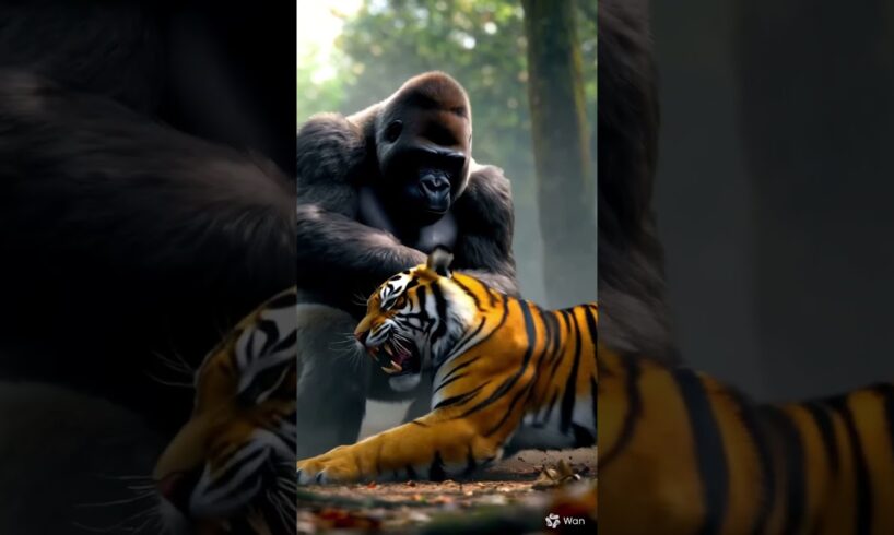 Unbelievable Beatdown: Tiger vs. Elephant, Chimp, and Anaconda! #tiger #fight #anaconda