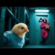 Yellow Chicken and dog playing Dalgona Candy Game #animals  #cute#dalgona#animation