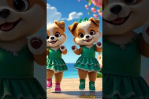 cute puppies dancing in green dress #puppy #puppydancing #dancingpuppy #dance #bollywoodsong #short
