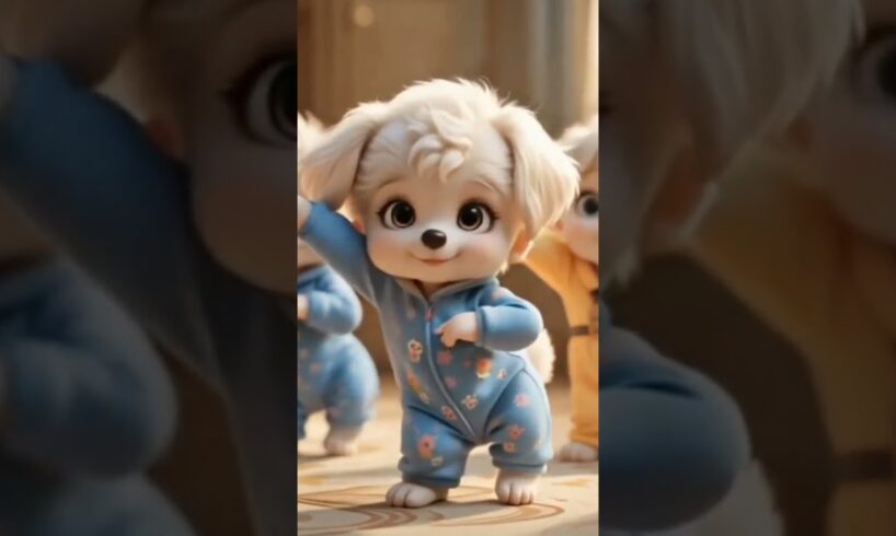 Cute Puppies Crazy Dance 💃 🤩| #funnyvideo #cutepuppy #dogshorts #funnyanimals #viraldance #57