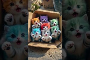A box of cute puppies#Puppies have become spirits Super cute puppies MoePet the little cutie #025