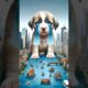 A CUTE PUPPIES IS CRY ON THE ROAD 🥹 #ai