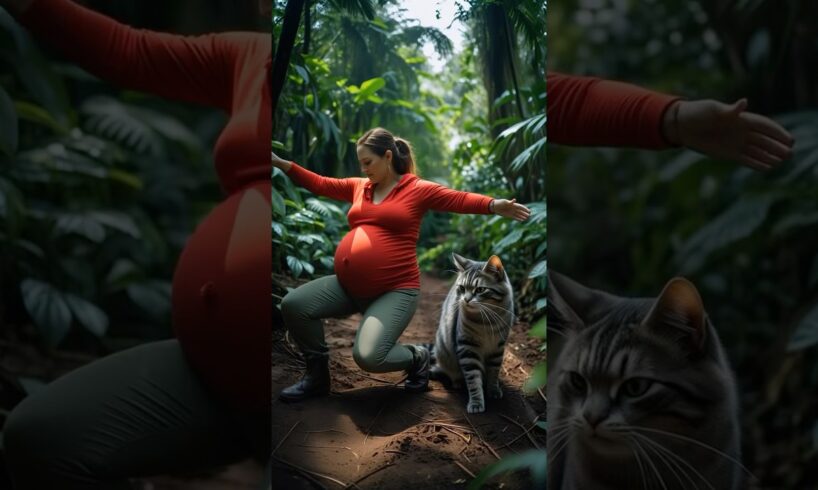 😭 A Pregnant Woman Falls in the Forest…But Hero Cat Saves The Day ❤️