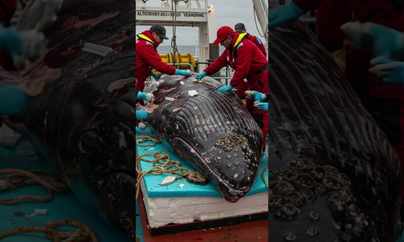 A Whale Rescued From the Ocean by a Rescue Team #animals #humanity #rescue