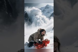 Baby Animals Playing in Snow #shorts #animals #ytshorts
