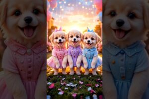 Cute Puppies Crazy Dance 🤩| #funnyanimals #cutepuppy #dogshorts #funnyvideo #trending #659