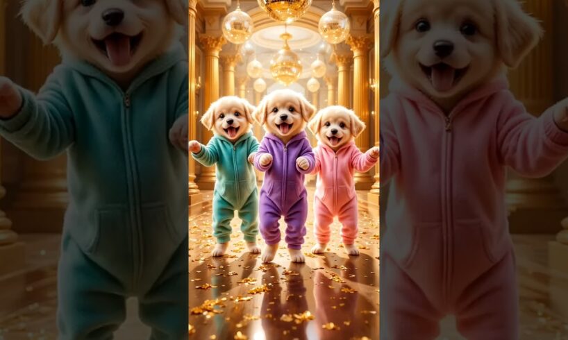 Cute puppies Crazy Dance | #funnyvideo #cutepuppy #viralshorts #dogshorts #f16