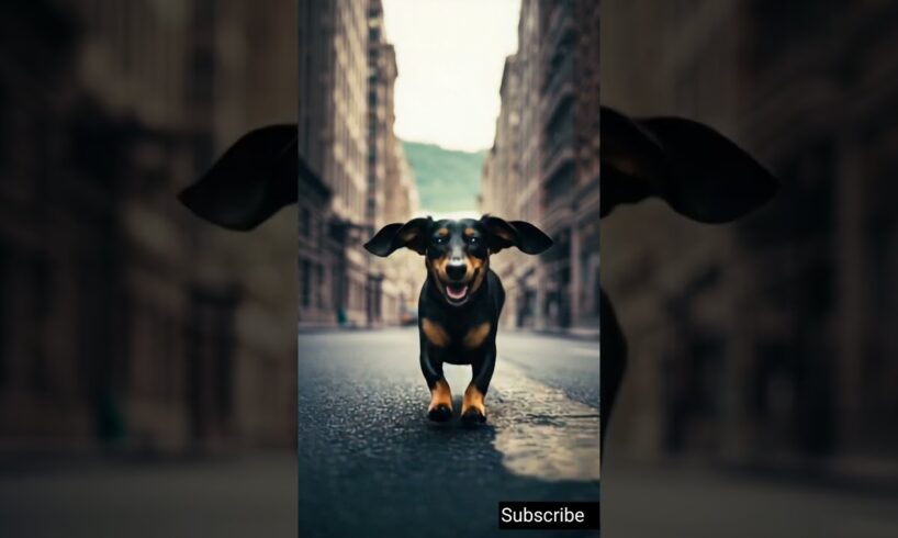 Cute puppy Dachshund Becomes a Hero 🐶 🚗 #shorts #animalhero #puppy #rescued
