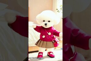 Cutest puppy beautiful dance 🥰🐕💃