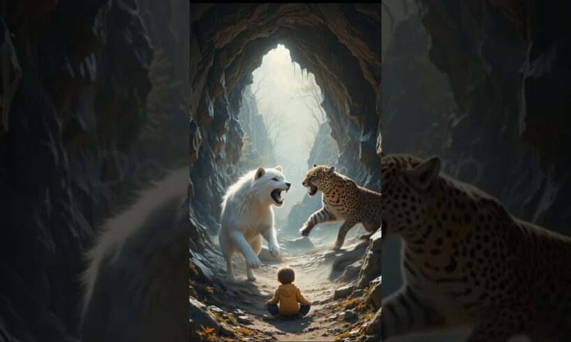 Dog Fights Wild Animal to Save Baby! 😳 | Real Hero 🐶👶 #shorts #DogHero #BabyRescue