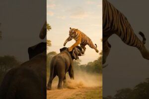 Epic Jungle Showdown: Elephant vs Tiger – Who Will Win?