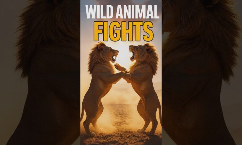 Epic Wild Animal Fights Caught on Camera 🐍🦁 | Nature's Showdown! #Shorts #Wildlife
