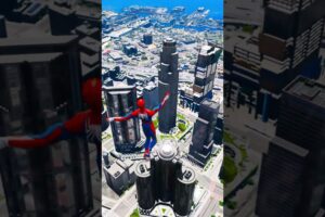 GTA 5 Spiderman Epic Jumps Compilation(GTA V Fails Funny Moments)