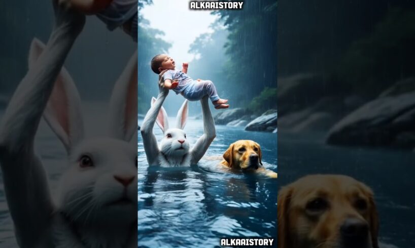 He Was Crying Alone... Then They Came 🥺 | Animal Rescue in Heavy Rain | Short Emotional Film #rescue