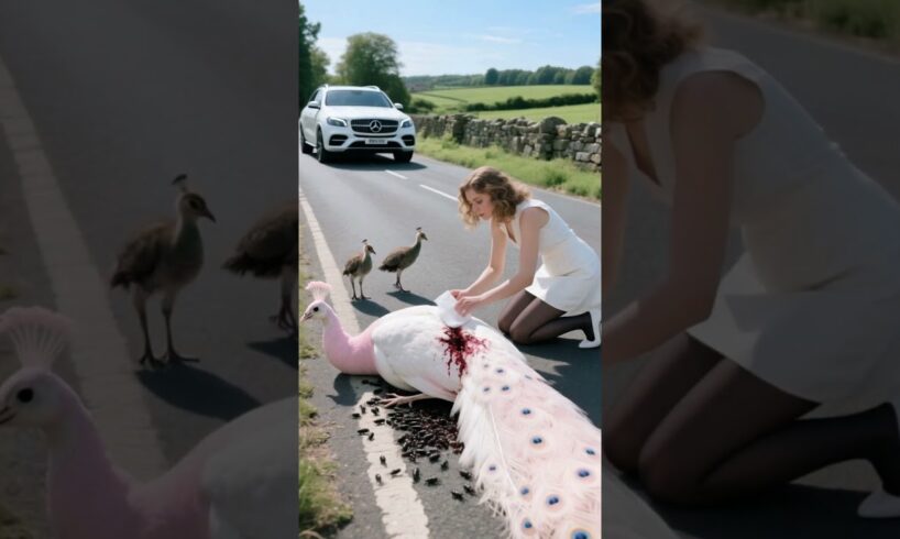 How a white female peacock was rescued  #rescue#animals
