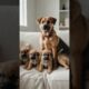 Mother Dog and Her Cute Puppies