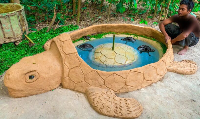 Rescue Turtle From Dry Up Place Build Tortoise Pond for Turtle Shelter Temporary