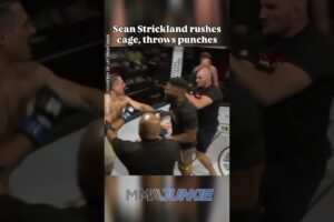 Sean Strickland rushes cage, attacks fighter at Tuff-N-Uff 145
