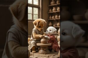 The Cute puppies face a hard path to success #cutedog #funny #dogshorts