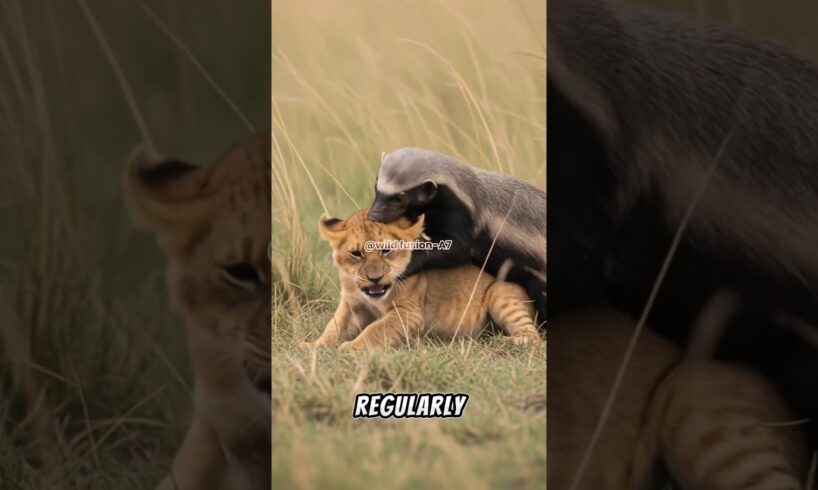 This 25lb Animal FIGHTS LIONS and Always Wins#animals #animalfacts #shorts #wildanimals