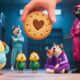 Yellow Chicken and dog playing Dalgona Candy Game #animals  #cute#dalgona