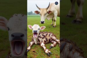 baby calf covered in huge scorpions saved by rescue team #humanity #animals #cow #cowvideos #funny