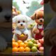 cute puppies buying fruits 🥰#dhinkachika #subscribe