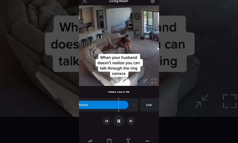 wife plays ghost prank on husband caught on ring camera! #ghost #haunted #paranormal #neardeath