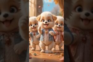 Cute Puppies Crazy Dance 💃 🤩| #funnyvideo #cutepuppy #dogshorts #funnyanimals #viraldance #72