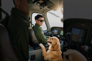 A Golden Retriever detected the crisis and saved the pilot. #rescue #animals #rescueefforts