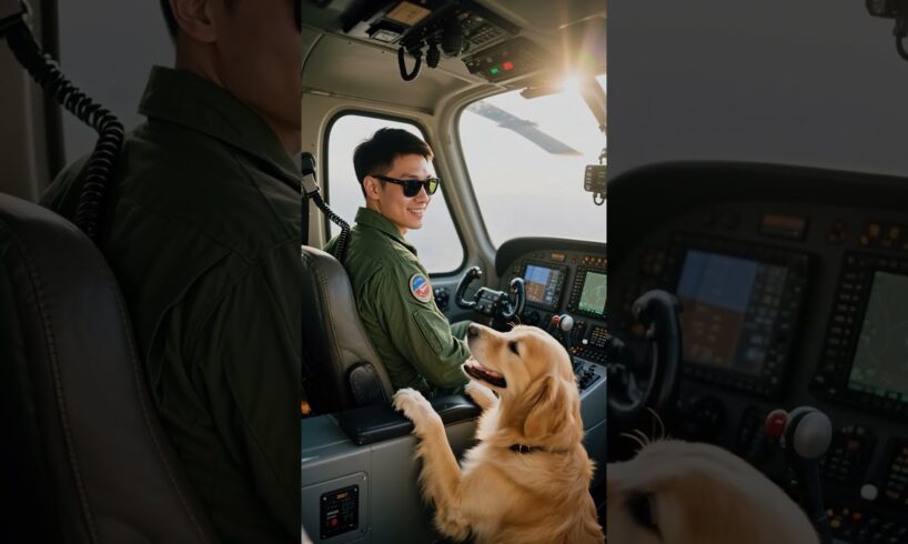 A Golden Retriever detected the crisis and saved the pilot. #rescue #animals #rescueefforts