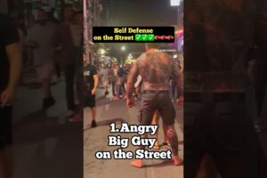 Angry Big Guy on the Street. #boxing #martialarts #fight #martialarts #viralvideo #mma #fyp #karate