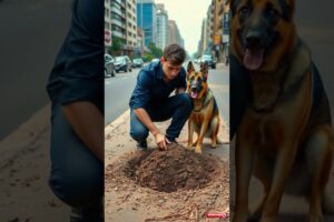 Brave Dog Rescues Baby Trapped Beneath Sand!