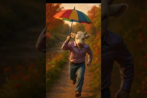 Cow Fights Back Like a Hero!        #shorts #cow #bravecow #aishorts #cowshorts #ytshorts #cowpower