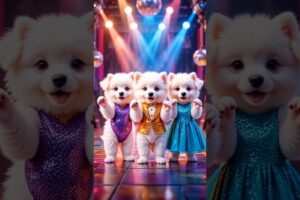 Cute Puppies Crazy Dance💃🤩| #monkey #chicken #baby #funnyvideo #dogshorts #viraldance