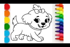 Cute Puppies Drawing – Drawing Adorable Puppies” 🐶🎨
