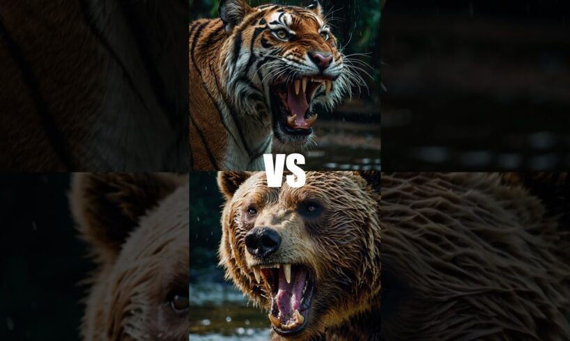 Epic Animal Battles 🦁🐻 | Lion vs Elephant vs Tiger vs Grizzly Bear vs Shark #animals #wildlife