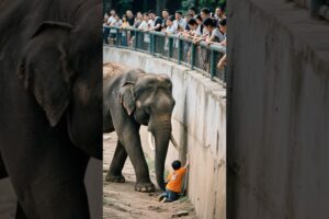 HERO ELEPHANT RESCUES CHILD IN HEART-STOPPING ZOO DRAMA! #elephant #zoo #rescue #animal 🐘