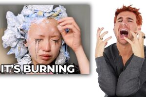 Hairdresser Reacts To Chemical Burn Bleach Fails!