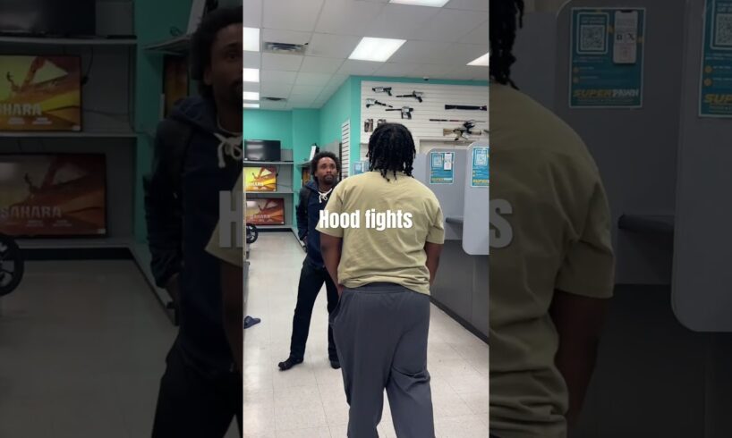 Hood fights 🤣🤣🤣 #fight #hood #fyp #youtubeshorts