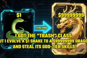 I Got The "TRASH" Class, But I Evolve A $1 Snake To A $99999999 DRAGON & STEAL Its God-Tier Skills!