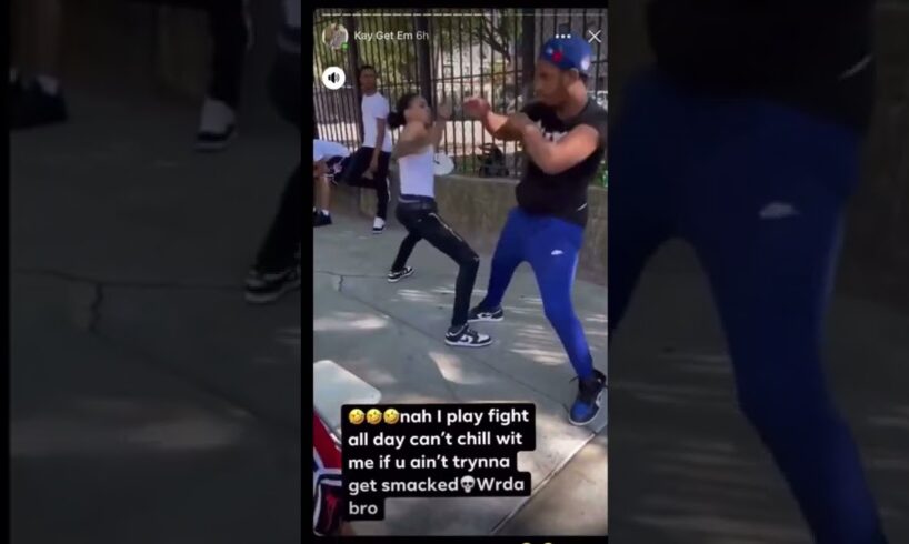 Kay flock slap boxing 🥊 his manz on the block 😂