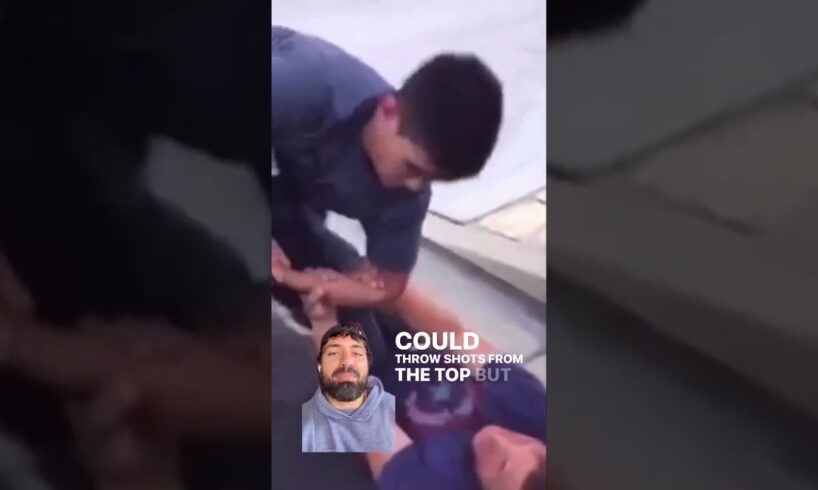 Leg Lock in street fight!