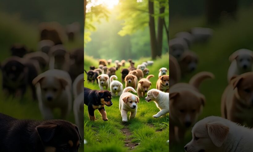 Muitos cachorrinhos muito fofos!