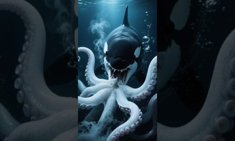Orca vs Mosasaurus, Great White Shark, Dolphin, Manta ray, White Octopus, Starfish, Pufferfish