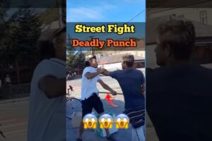 Street Fight.| Deadly punch on the Street. #boxing #viralvideo #fight #karate #fyp #selfdefense